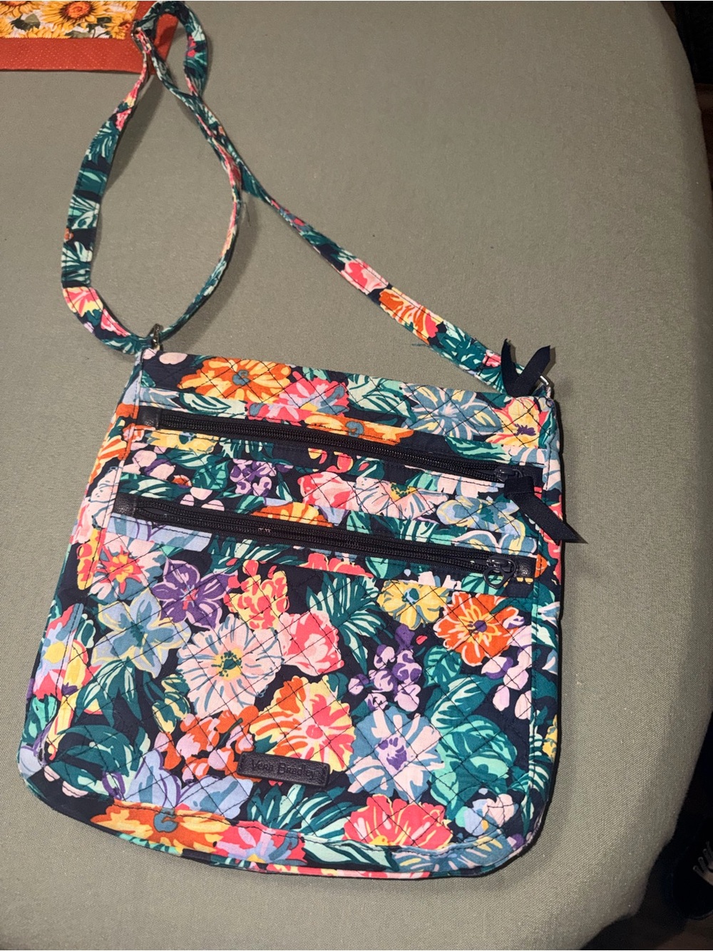 Floral Crossbody Shoulder Bag - Multicolor